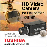 Toshiba Imaging Online Banner for Helicopter Tourism
