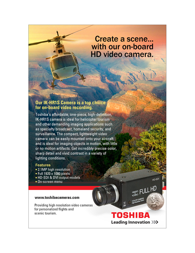 Toshiba Imaging HD Cameras for On-Board Video Recording Ad